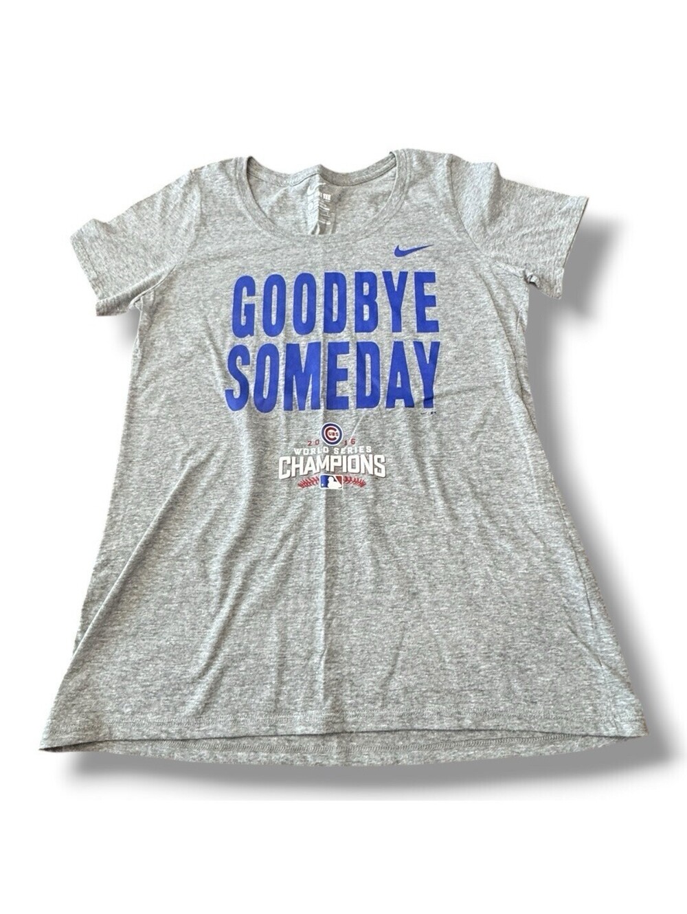 Nike Tee MLB Chicago Cubs World Series Champions T-Shirt Athletic Women’s Sz L